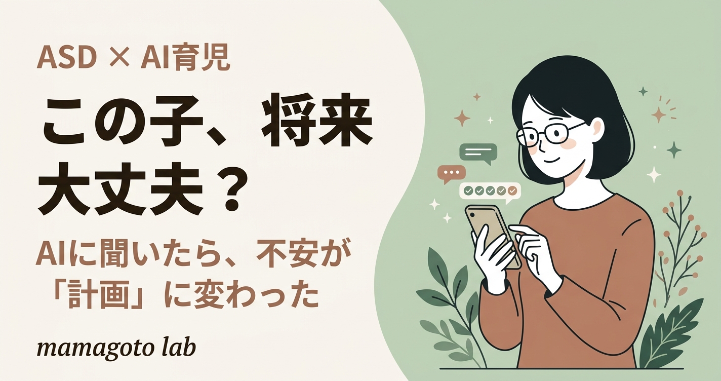 この子、将来働けるの？ ASD診断後に私がAIでやったこと